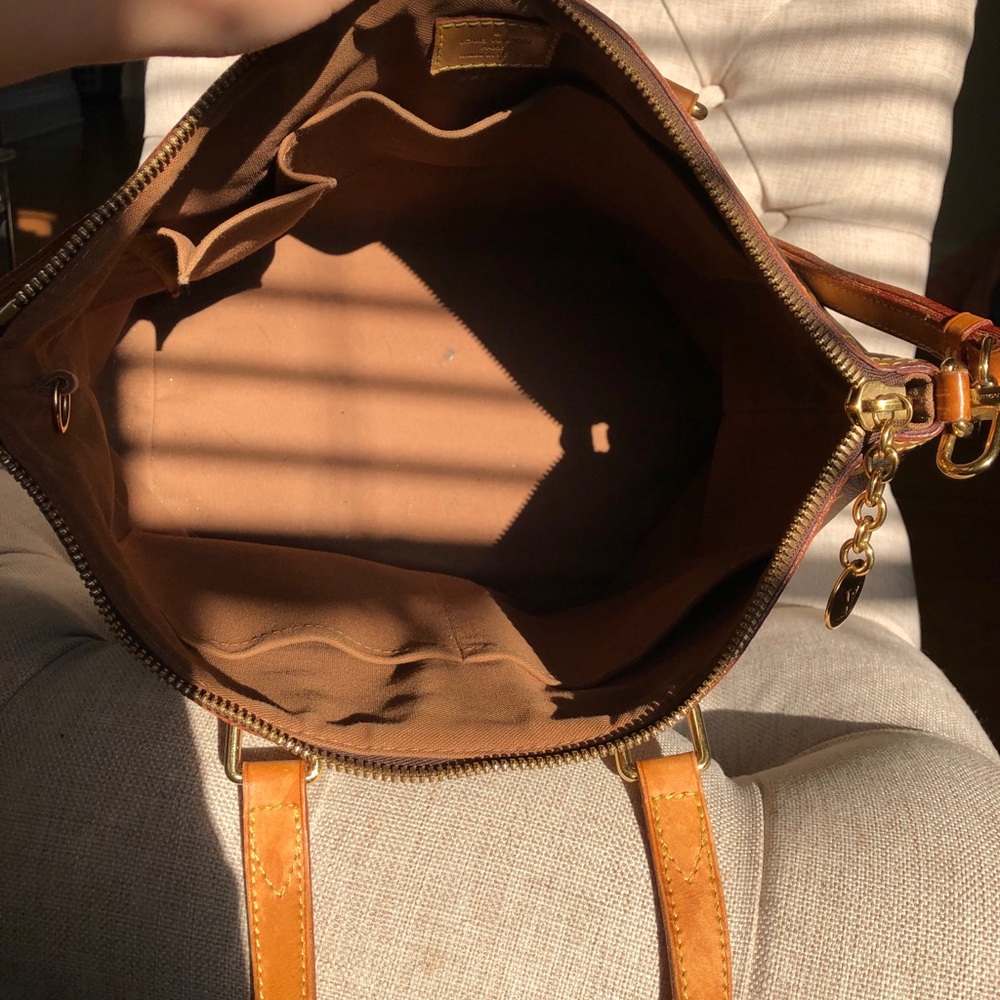 Louis Vuitton Brown and Gold Tote Bag - Picture 7 of 14